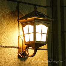 LED European Retro Garden Wall Lamp Solar Wall Lamp